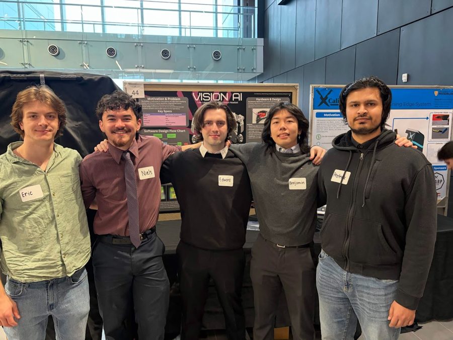 The capstone team at the project showcase.